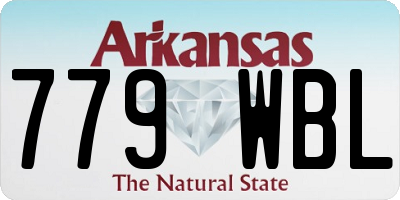 AR license plate 779WBL