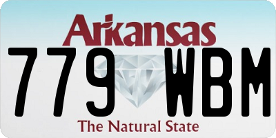 AR license plate 779WBM