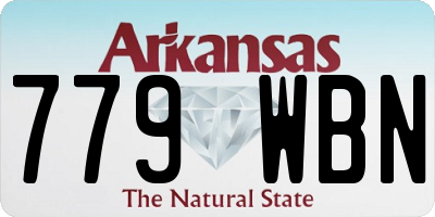 AR license plate 779WBN