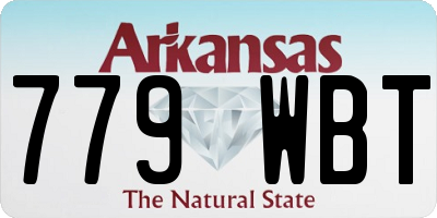 AR license plate 779WBT