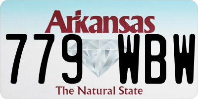 AR license plate 779WBW