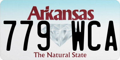 AR license plate 779WCA