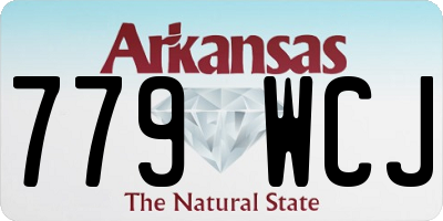 AR license plate 779WCJ