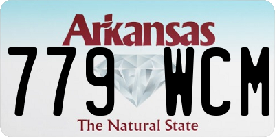 AR license plate 779WCM