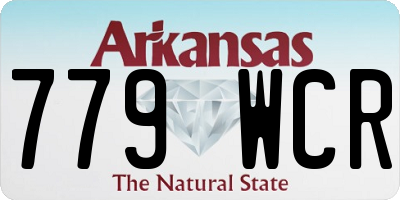 AR license plate 779WCR