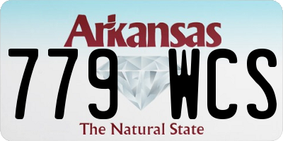 AR license plate 779WCS
