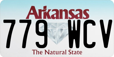 AR license plate 779WCV