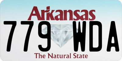 AR license plate 779WDA
