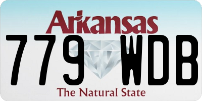 AR license plate 779WDB