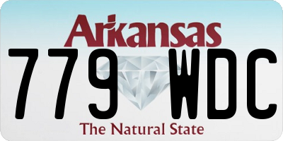 AR license plate 779WDC