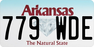 AR license plate 779WDE
