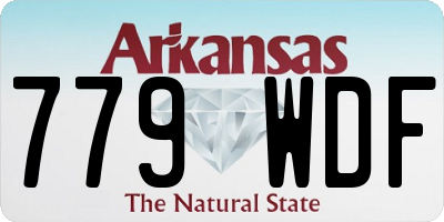 AR license plate 779WDF