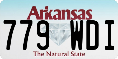 AR license plate 779WDI