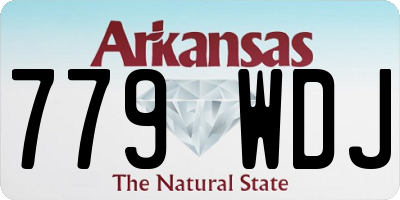 AR license plate 779WDJ