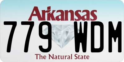 AR license plate 779WDM