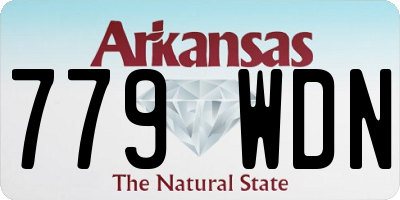 AR license plate 779WDN