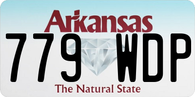 AR license plate 779WDP