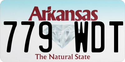 AR license plate 779WDT