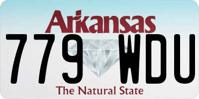 AR license plate 779WDU