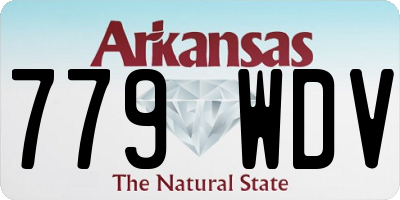 AR license plate 779WDV