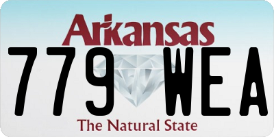 AR license plate 779WEA