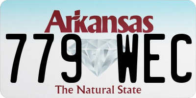AR license plate 779WEC