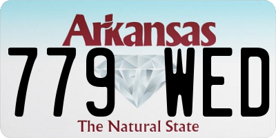 AR license plate 779WED