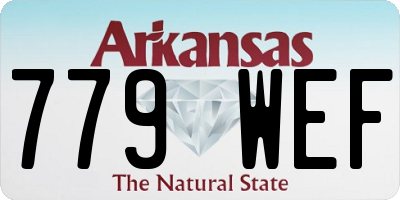 AR license plate 779WEF