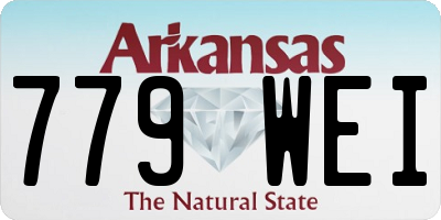 AR license plate 779WEI