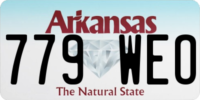 AR license plate 779WEO