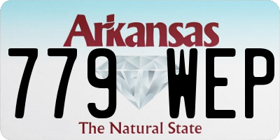 AR license plate 779WEP