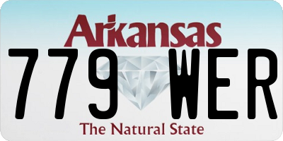 AR license plate 779WER