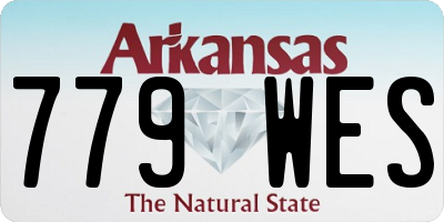 AR license plate 779WES