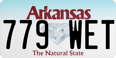 AR license plate 779WET