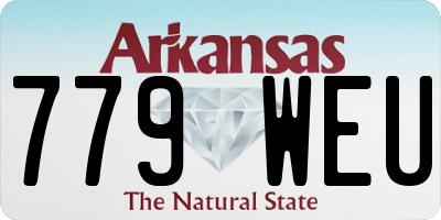 AR license plate 779WEU