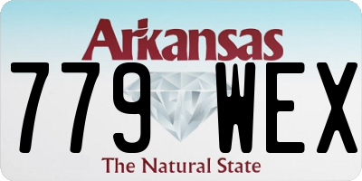 AR license plate 779WEX