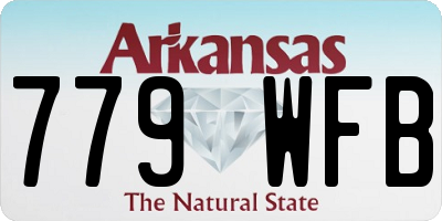 AR license plate 779WFB