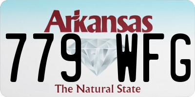 AR license plate 779WFG