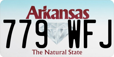 AR license plate 779WFJ