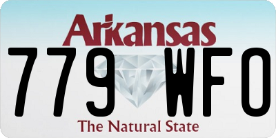 AR license plate 779WFO