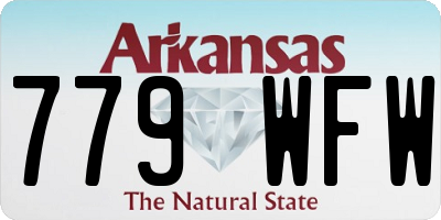 AR license plate 779WFW