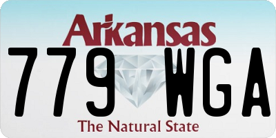 AR license plate 779WGA