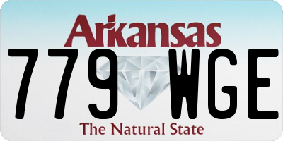 AR license plate 779WGE