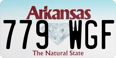 AR license plate 779WGF