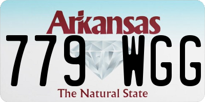 AR license plate 779WGG