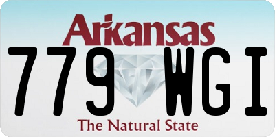 AR license plate 779WGI