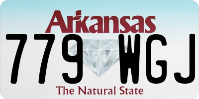 AR license plate 779WGJ