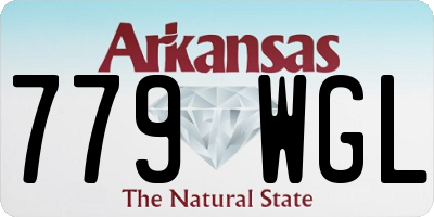 AR license plate 779WGL
