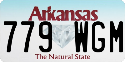 AR license plate 779WGM