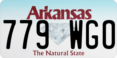AR license plate 779WGO